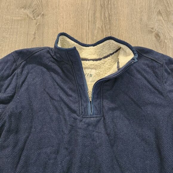 Orvis 1/4 Zip Heavyweight Pullover Fleece Sherpa Lined Sweater Mens Size XXL 2XL - Picture 2 of 13